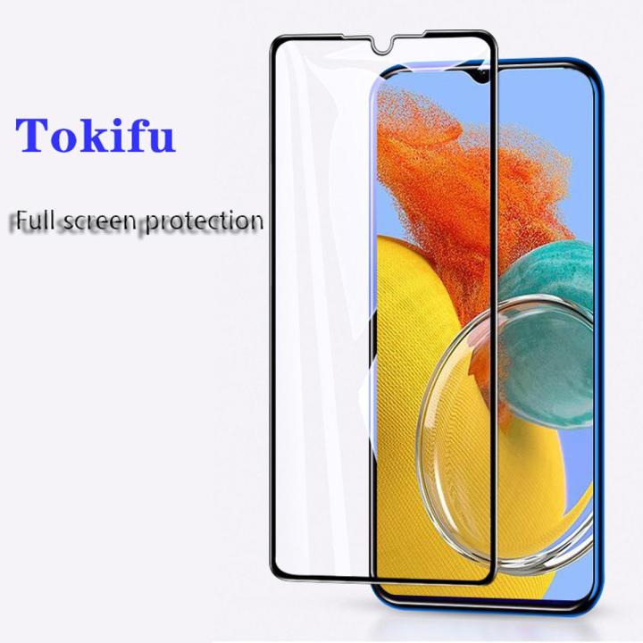 Tokifu For Samsung Galaxy M14  Tempered Glass Diamond Screen Prevent Scratches Protectors Film