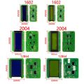 LCD Module Blue Green Screen For Arduino 0802 1602 2004 12864 LCD Character UNO R3 Mega2560 Display PCF8574T IIC I2C Interface. 