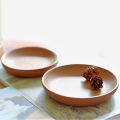 Panda Online 1PCS 15cm Natural Round Wooden Plates Beech Wood Tray Cake Snack Plate Dessert Serving Tray Dishes. 