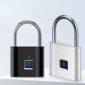 Smart Fingerprint Padlock Waterproof Biometric Fingerprint Keyless Door Lock USB Rechargeable Security Padlock For House Unlock Sunlight Super Store. 