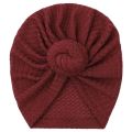 Solid Color Knotted Baby Hat Spring Big Donut Baby Girl Turban Cap Headwraps Newborn Kids Bonnet Beanie Photography Props. 