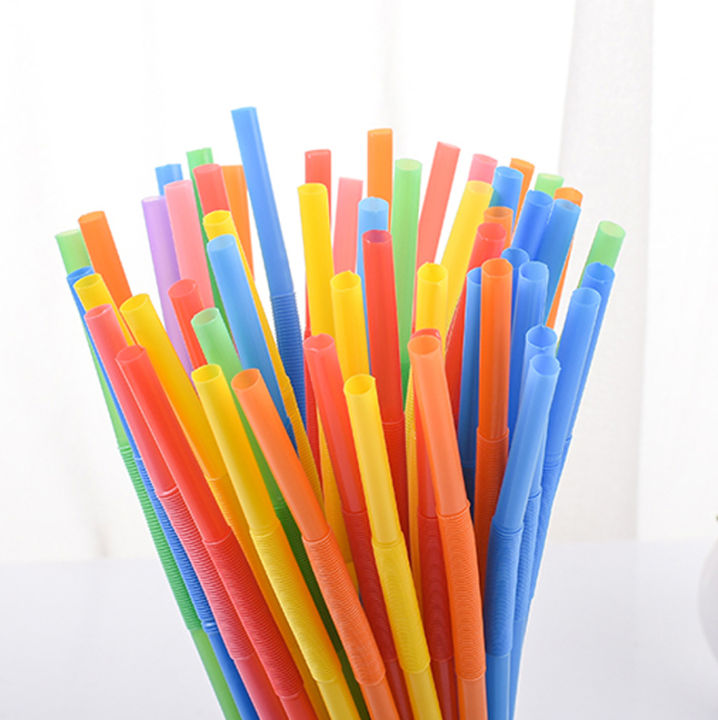 100PCS%20Multicolor%20Plastic%20Straws%20Kitchen%20Beverage%20Disposable%20Drinking%20Straw%20Cocktail%20Wedding%20Party%20Accessories%20-%20Image%203