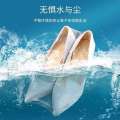 Shoe with heat shrink film dust proof moisture proof anti oxidation shoe cover anti yellowing plastic sealing transparent hair dryer storage bag. 