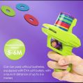 EVA Foam Toy Gun & Flying Disc Combo – Manual Shooter + Boomerang Frisbee, Max 6M Range – Birthday Gift for Boys/Girls. 