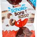 Kinder Schoko Bons Crispy Chocolate Pouch - 89gm (16 Pieces) Family Pack. 