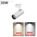 1PC COB Track Light Spot Light 30W Ceiling Light Track Lamp For Living Room Clothing Store Home Decoration Lighting Black/White. 