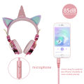 Cute Wired Headphone With Microphone Girls Daugther Music Stereo Earphone Computer Mobile Phone Gamer Headset. 