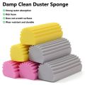 Window Track Grooves and Faucets Glass Vents Baseboards Multifunctional Damp Clean Duster Sponge Household Sponge Cleaning Brush Magical Dust Cleaning Sponges. 