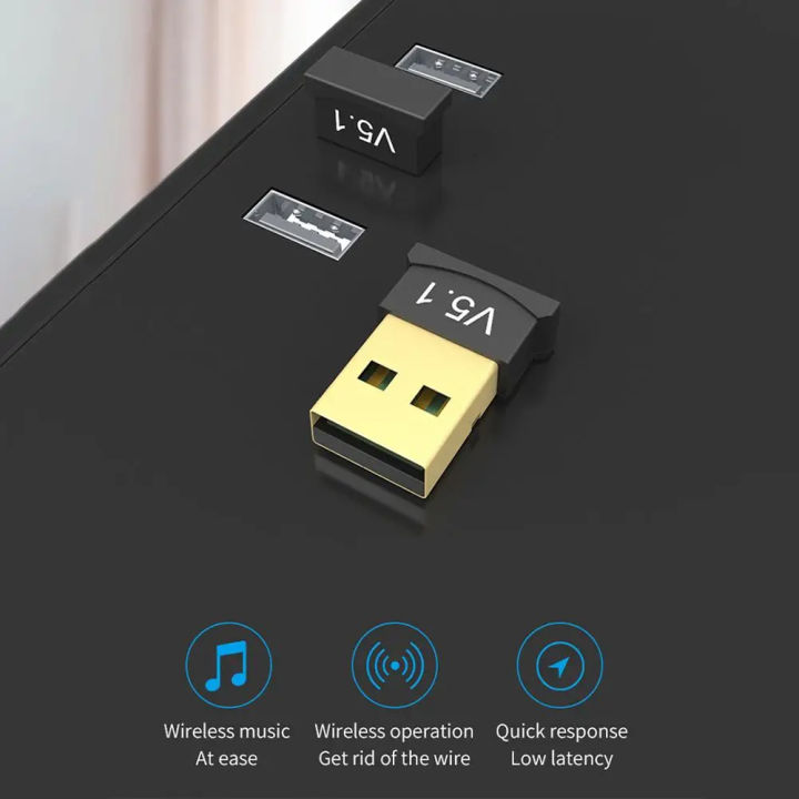 USB Bluetooth 5.1 Bluetooth Adapter Receiver 5.1 Bluetooth Dongle 5.1 Adapter for PC Laptop 5.1 BT Transmitter