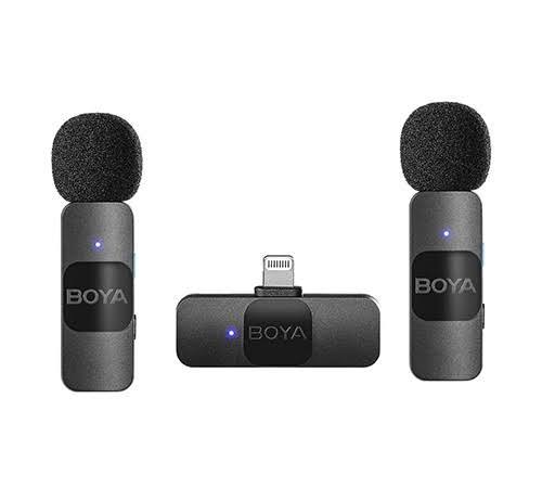 BOYA Wireless Lavalier Microphone for Android USB C Smartphone Tablet External Mini Lapel Type C Microphone for iPhone 15 Clip-On Mic for Video Recording Podcast YouTube Live Streaming