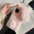 Plush Fur Rabbit Case For Samsung Galaxy S10E S10 S9 S8 S7 S6 S5 Note 10 Plus Lite J7 J2 Prime J4 J6 Plus Warm Cute Fluffy Case. 