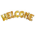 WELCOME FOIL BALLOON ( 16 INCH ALPHABET SIZE ). 