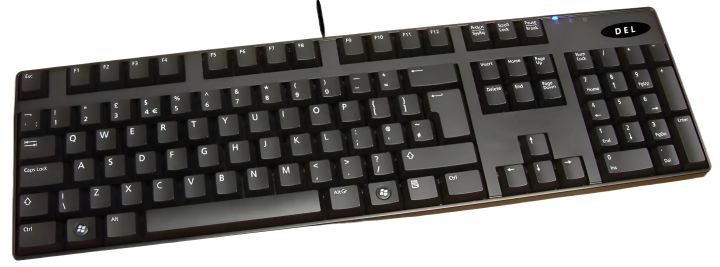 Del Keyboard (wired) for pc & laptop - USB Slim Keyboard - keyboard - keyboard for pc - keyboard for laptop - keyboard for computer - del smarty - dell smart keyboard - del slim keyboard