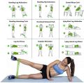 Yoga Resistance Band 5 Piece Exercise Ring Exercise Belt Suitable for Home Fitness Physiotherapy and Carrying Bag. 