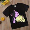 Aphmau T-shirt Kawaii Aphmau T-shirts Print Princess Children's Clothing Cartoon Anime Boys Girls Shirt cat print Summer Tops. 