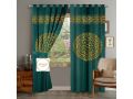 2pcs Window Curtains Embroided Luxury Export Velvet Curtains 8x4.6" (SINGLE PCS size). 
