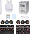 URAQT Starry Sky Projector, LED Projector Lamp Children, Rotating Baby Cuddly Toy Night Lights, Music Night Light, Star Projector Timer for Children's Room, Party, Romantic Decoration Christmas [Energy Class. 