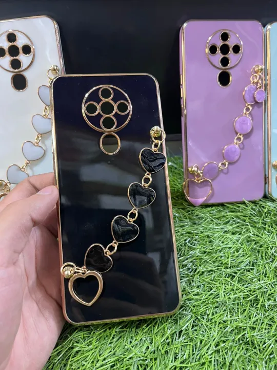 Tecno%20Spark%206%20Back%20Cover%20+%20Love%20Heart%20Bracelet%20Chain%20Luxury%206D%20Plating%20Soft%20Case%20Camera%20Lens%20Protection%20-%20%20Tecno%20Spark%206%20Girls%20Baack%20Cover%20-%20Image%202