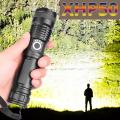 【Footprint】 L-839 The Most Powerful Flashlight 5 Modes USB Zoom LED Flashlight Xhp50 18650 Battery Best For Camping, Outdoor. 