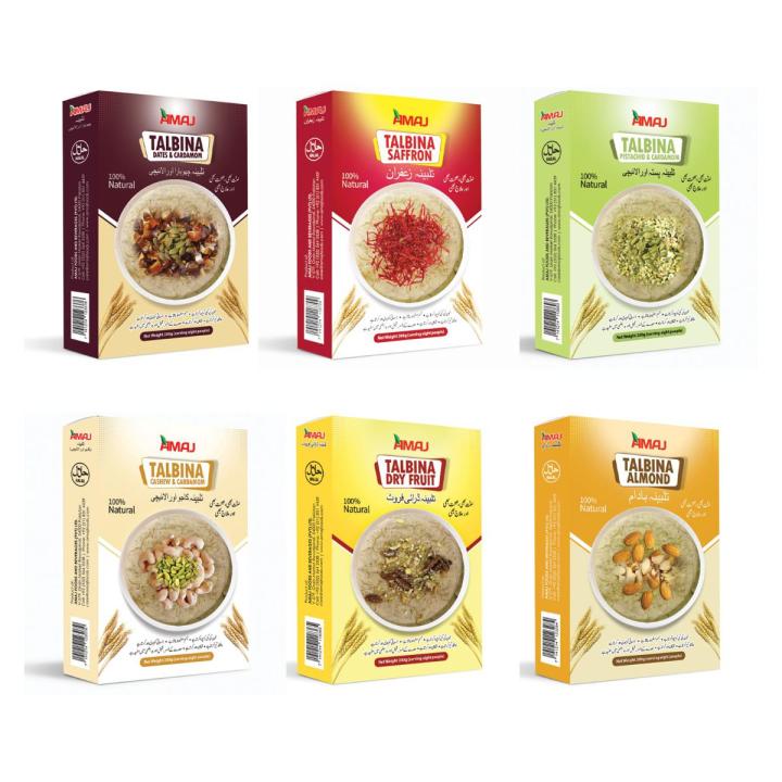 Talbina pack of 6 each Box 200gm with Free Gift