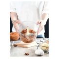 THE FASHION FRONT Hand chopper Manual Food Chopper, 2000ML/1.5 Liter Speedy Chopper with 3 Curved Stainless Steel Blades, Handheld Vegetable Chopper/Mincer/Mixer/Blender to Chop Fruits Onions/Nuts/Ginger/Herbs/Garlics/Meet. 