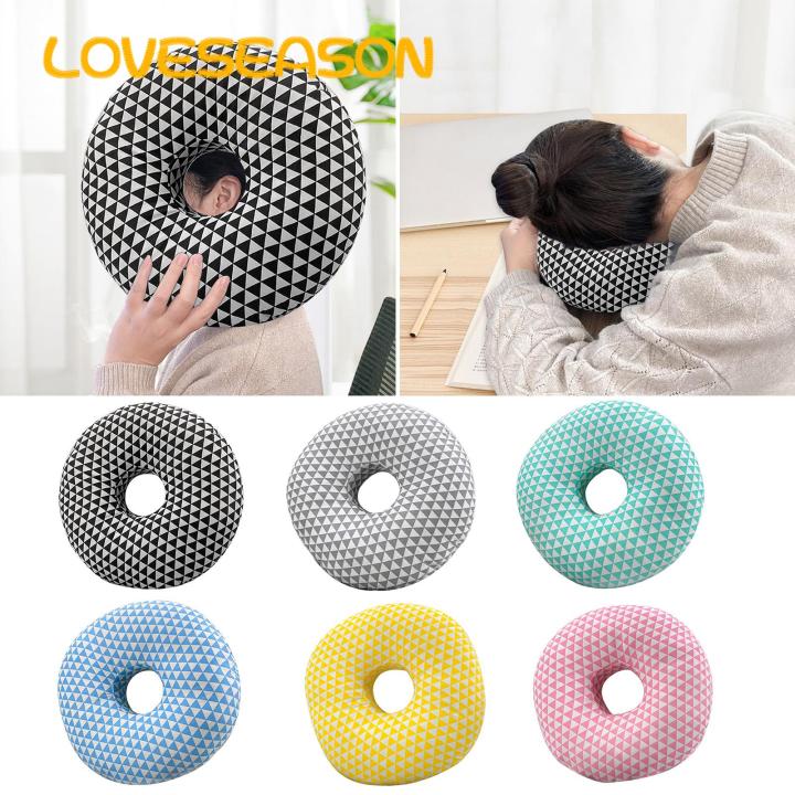Piercing Pillow for Sleeping Sleep Comfortably with Piercing Pillow Single Hole Ear Pillow for Side Sleepers Relieves Ear Pain Pressure Soft Comfortable Ear Inflammation Pillow