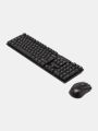 Wired Keyboard and Mouse Combo,Full-Size Keyboard and Mouse Combo with Optical 3 Button Mouse, USB Plug-and-Play, Compatible with Desktop, Laptop, Notebook, USB Plug & Play | Ergonomic & Comfortable Design - Black. 