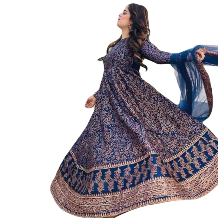Women%E2%80%99s%20Silk%20Stitched%20Maxi%20with%20Golden%20Paste%20Print%20for%20woman,%20Ladies%20and%20Girls%20%E2%80%93%20Perfect%20for%20Parties%20&%20Functions%20%E2%80%93%20Stylish%20Event%20Wear%20for%20Ladies%20&%20Girls%20-%20Image%202