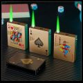 Fancy Card Lighter with Green Flame. 