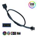 Motherboard RGB Adapter Conversion Cable 5V 3Pin / 12V 4Pin Led Strip Light Line. 