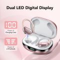 CASCHO Wireless Earbuds, Bluetooth 5.3 Headphones, 60Hrs Playback HD Stereo Audio LED Display, Over-Ear IPX7 Waterproof Earphones with Earhooks, Built-in Mic (Rose Gold). 