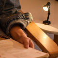 Table LED Eye-protecting Save Space Simple Reading Mini Table Lamp for Homework. 
