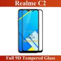 Realme C2 Full Black 9D/5D/10D/11D/6D Tempered Glass Screen Protector Edge to Edge Full Glue Premium Quality Film For Realme C2. 