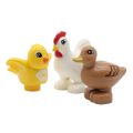Zoo Animals Series Set Big Size Building Blocks Assemble Accessories Cute Birds Beasts Elephant Tiger Bricks Education Toys Kids. 