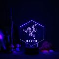ANMIT Color-changing Razer LOGO Night light Gameing Room For Home Bedroom Decor Lamp Led 3D Lamp Kawaii Kids Bedroom. 