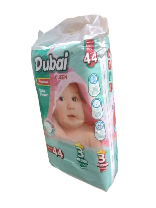 Dubai%20Queen%20Premium%20Baby%20Diapers%20Size%203%20(6-11kg)%20Medium%2044pcs%20-%20Image%202