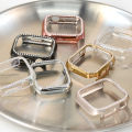 Full PC Protective Case for iWatch 44mm 42mm SE Series 6 5 4 3 2 1 Luxury Diamond Border Retro Style. 