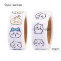 2Roll/Set Chiikawa Tape Roll Stickers Cartoon Cute Pvc Graffiti Style Transparent Stickers Handbook Decorative Stickers Student Writing Gift. 