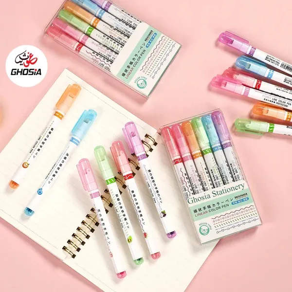 pcs Curve pen flower-shaped outline pen quick-drying highlighter