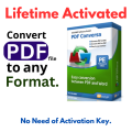 ASCOMP PDF Conversa Pro: Converts PDF documents to other formats, such as Word, Excel, and PowerPoint .(Lifetime Activated). 