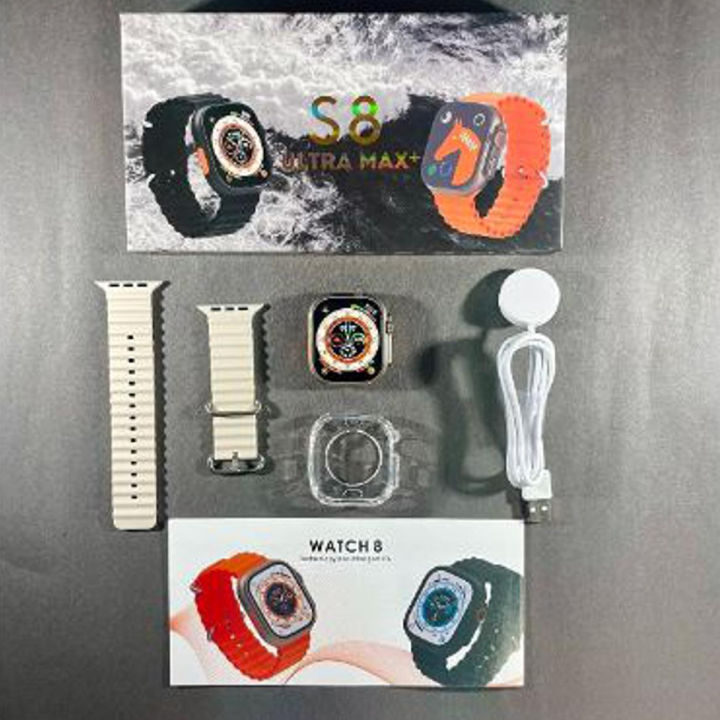 S8 Ultra max plus Smart Watch  49mm HD screen  Waterproof IP68  Android iOS  NFC  Bluetooth Calling Smart Watch