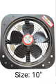 Exhaust Fan Fully Metal Body Black 1 Year Warranty Exhaust Fan 99.9% pure Copper Winding. 