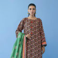 Orient Unstitched 3 Piece Suit For Girls And Women Printed Cambric Shirt , Cambric Pant And Lawn Dupatta  - Summer Collection Vol. 3 - Collection: Lawn Vol. IV 2023. 
