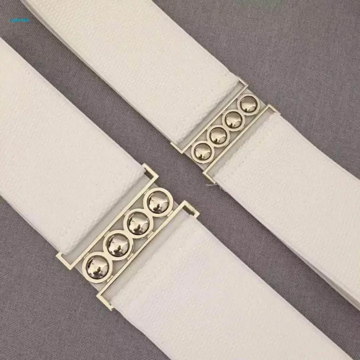 Wide%20Elastic%20Belt%20Elegant%20Dress%20Belt%20for%20Women%20Ladies%20Dress%20Accessories%20White%20-%20Image%202