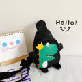 Cute Cartoon Travel Backpack Children's Cross-body Handsome Dinosaur Chest Bag MJ. 