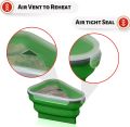Reusable Pizza Storage Container With 5 Microwavable Serving Trays For Pizza Slices Foldable Food Storage Box Kitchen Tools. 