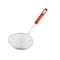 Stainless Steel Deep Fry Strainer/Oil Strainer With Plastic Handle for Kitchen Puri Wire  with Spiral Mesh, Professional Long Handle Kitchen Frying Cooking Steaming Colander Spoon for Spaetzle/Pasta/Chips. 