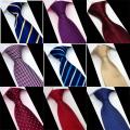 Striped Blue Ties for Men 8cm Silk Tie Red Polka Dot Mens Slim Neckties Pureple Plaid Neck Tie Paisley Man Wedding Necktie A043. 