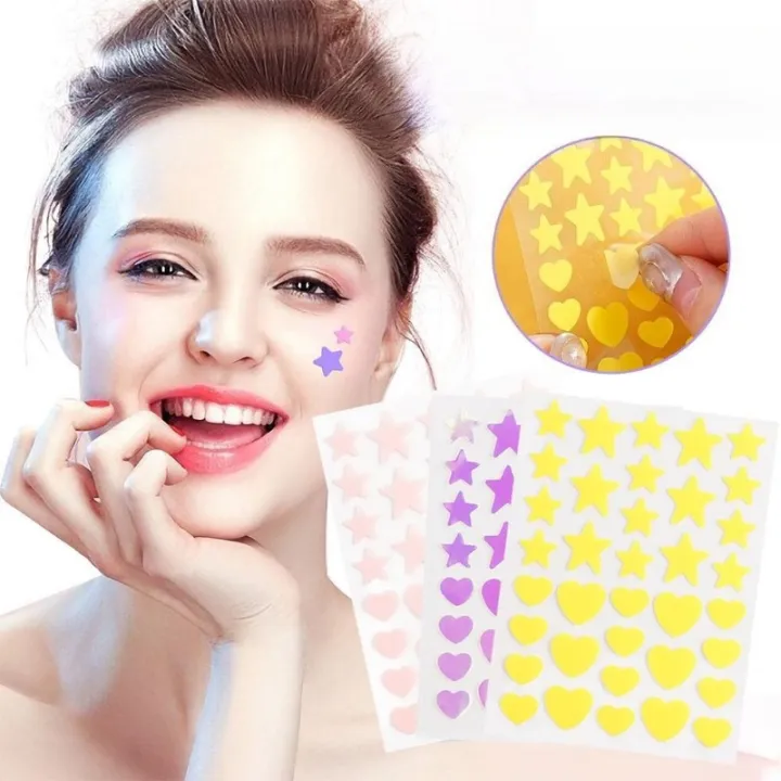 Hydrocolloid Colorful Acne Stickers Gentle on Skin Invisible Pimple ...