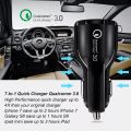 Car USB Charger Quick Charge 3.0 QC 3.0 2.0 Fast Charging Adapter Dual USB Car-Charger For All Mobiles Black. 